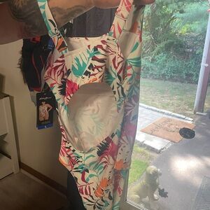 Eddie Bauer Multicolor Tropical Print Swimsuit